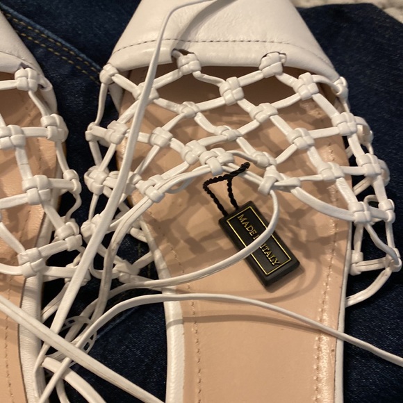 Napoleoni Ankle Wrap Flats - Picture 2 of 5